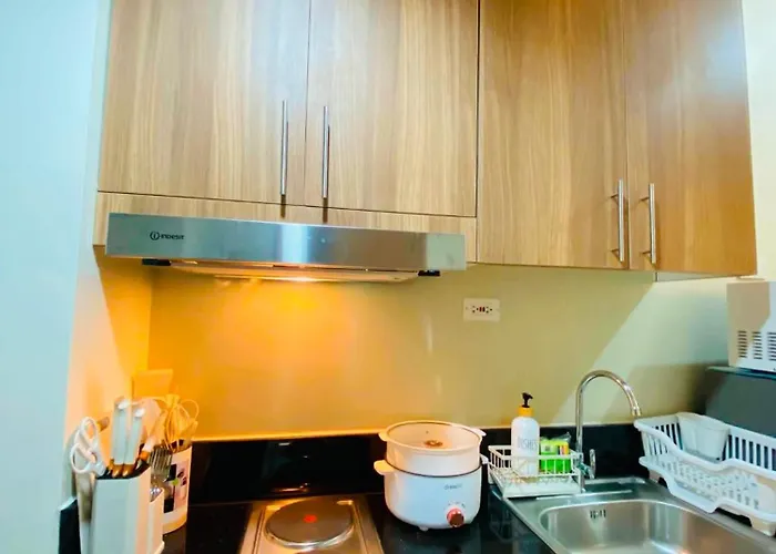 شقة 1bedroom With Balcony Poolview At Shore3 Near Moa And Naia With Netflix And Pool Newlyturnover Unit مانيلا