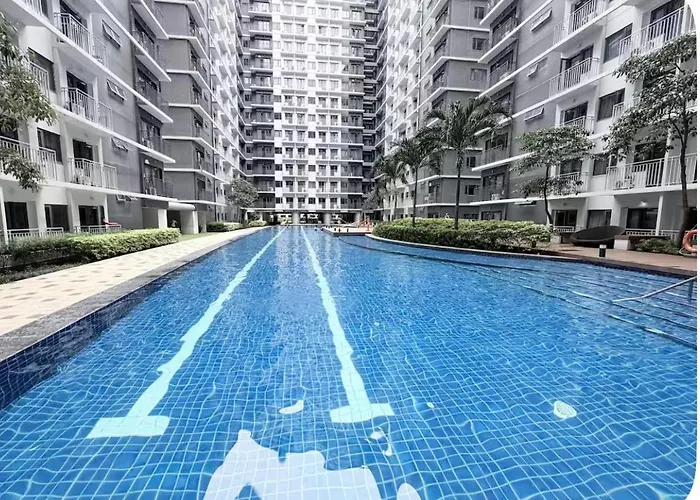 شقة 1bedroom With Balcony Poolview At Shore3 Near Moa And Naia With Netflix And Pool Newlyturnover Unit مانيلا